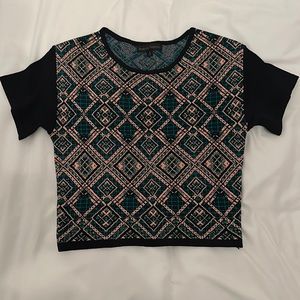 Geo crop top